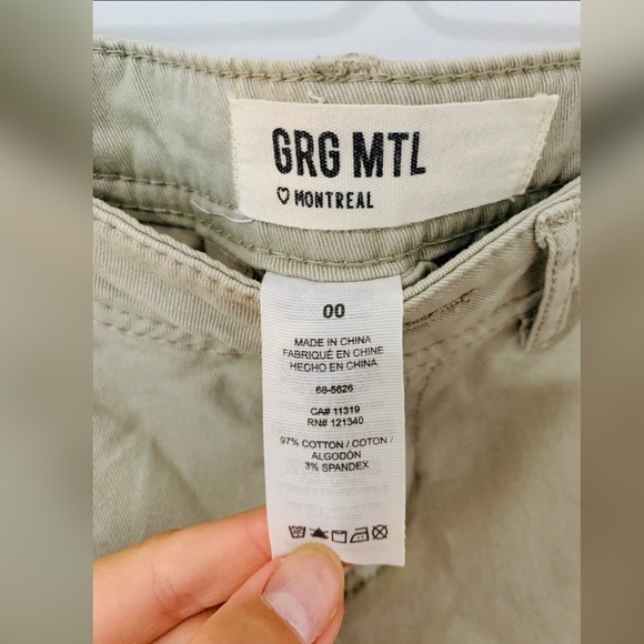 Garage Khaki Soft Beige Shorts - Picture 3 of 5